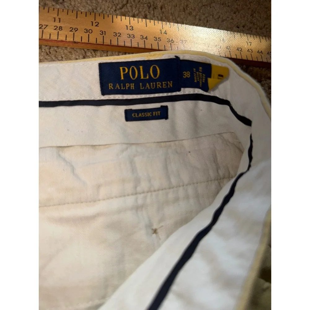 Polo Ralph Lauren Mens Classic Fit Shorts Size 38 Bundle Gray/Yellow/Blue